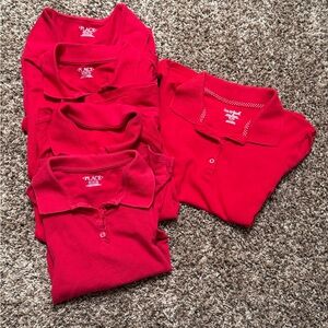 Red Polo Uniform Shirts for Kids